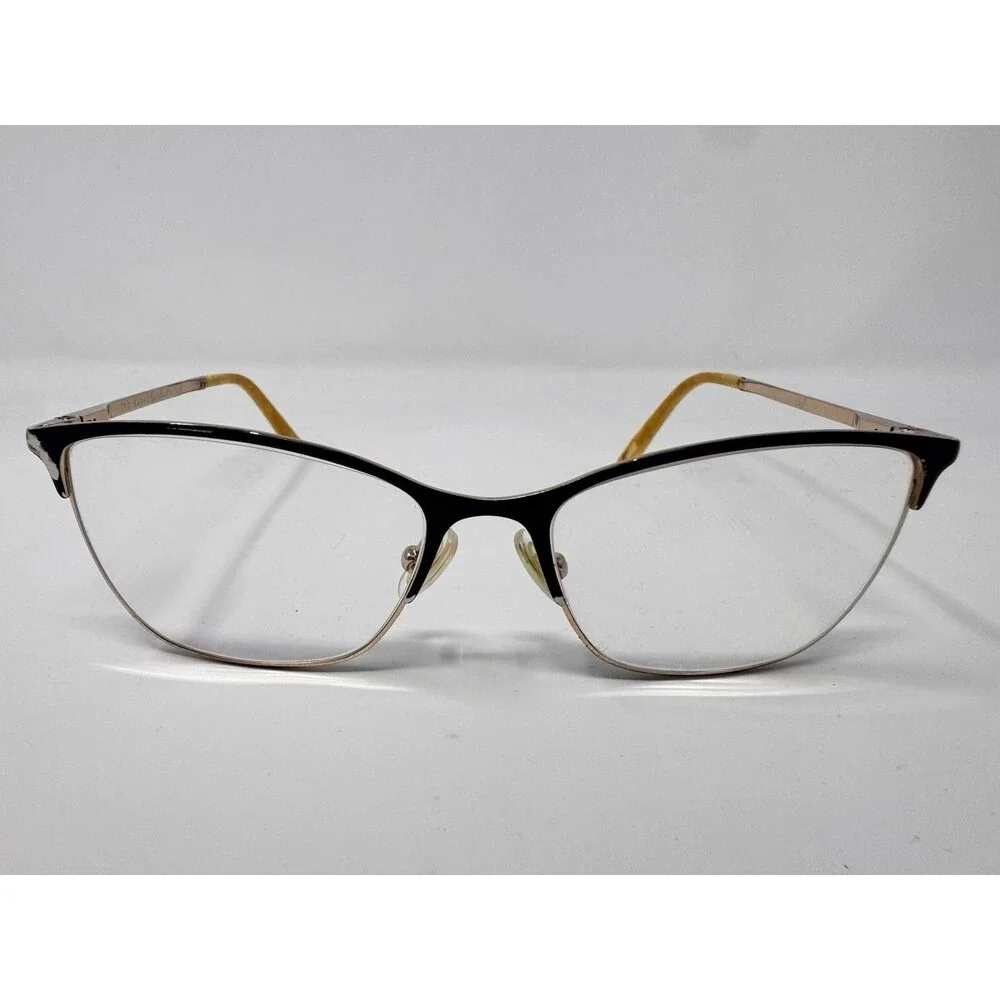 Ted Baker London TW503 NAV Eyeglass Frames Only Blue Gold 55-16-140